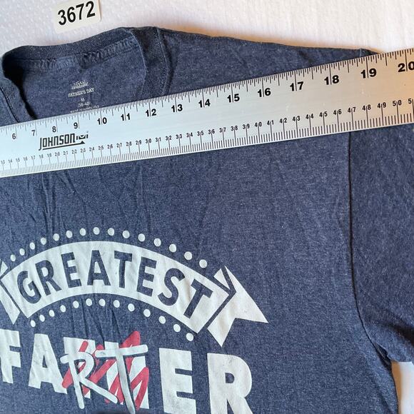 Celebrate Father’s Day Men T-shirt size M Short Sleeve Blue Fun Greatest Farted - Picture 2 of 8